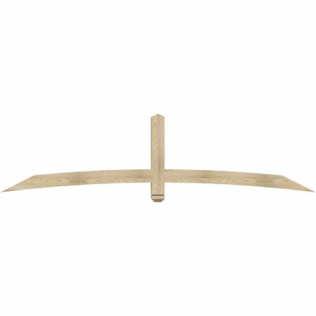 Ekena Millwork Bellingham Rough Sawn Timber Gable Bracket, Douglas Fir, 96"W x 24"H x 4"D x 4"F, 6/12 Pitch GBW096X24X0404BEL00RDF